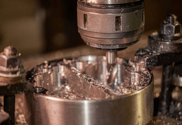 CNC turning on a bronze