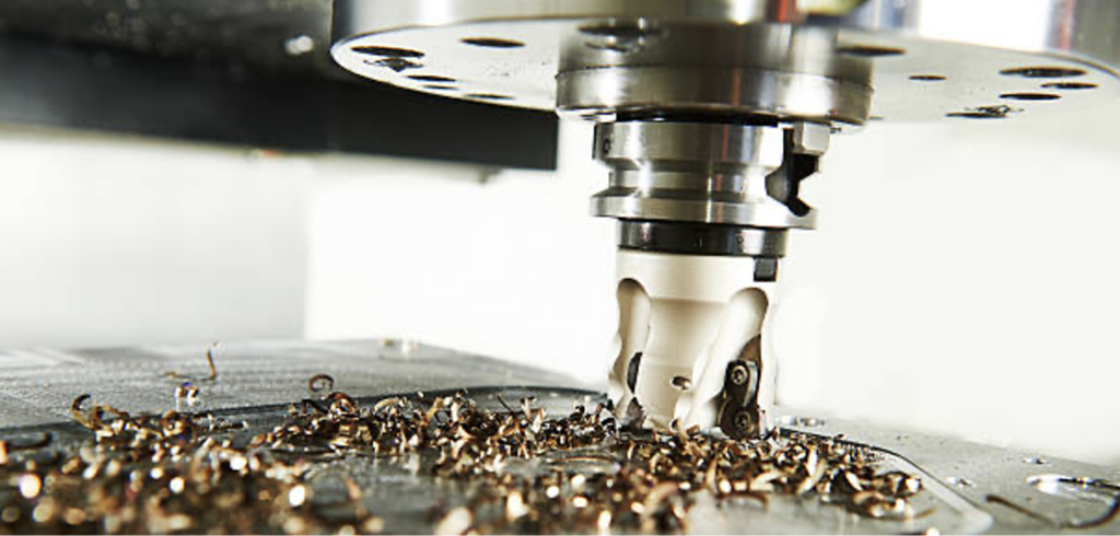 Chips formation in a cnc machining process