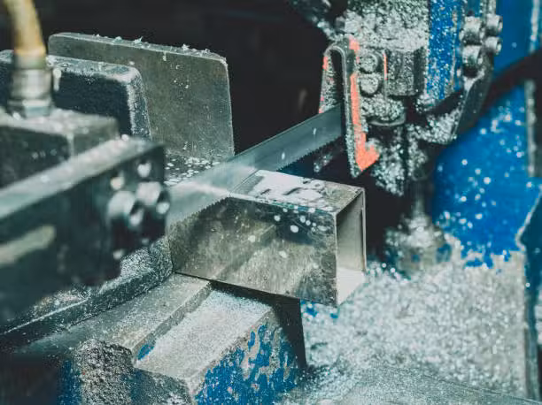 Process of cutting metal pipe