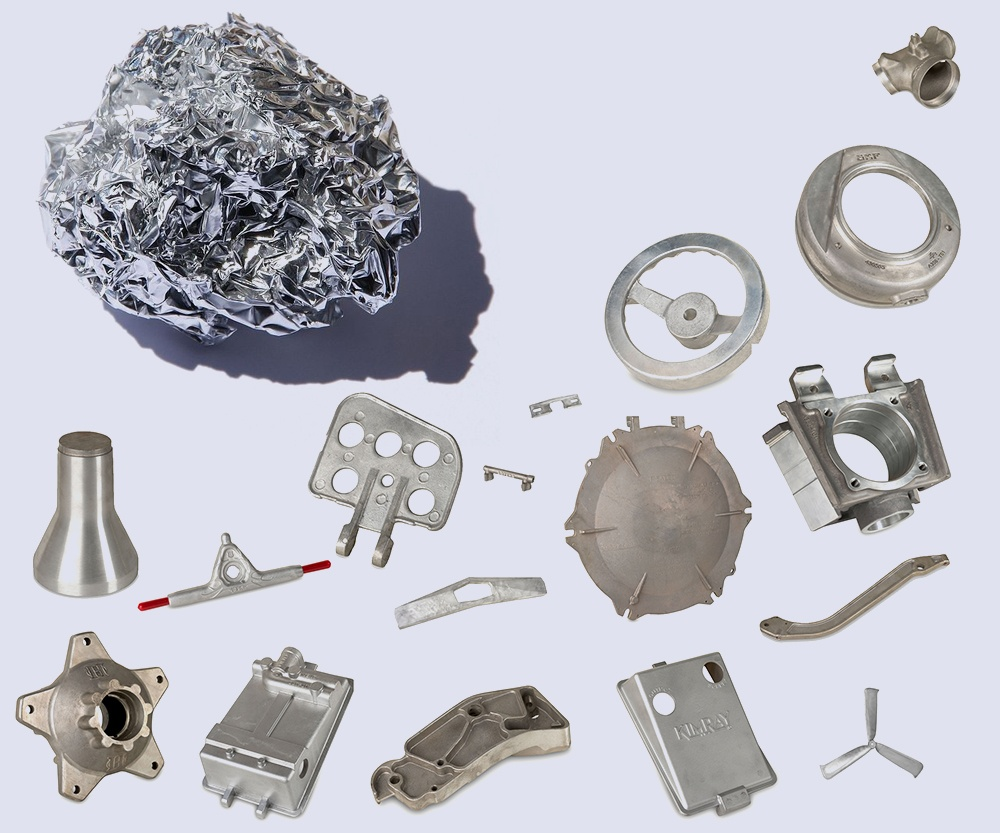 Various cast aluminum components