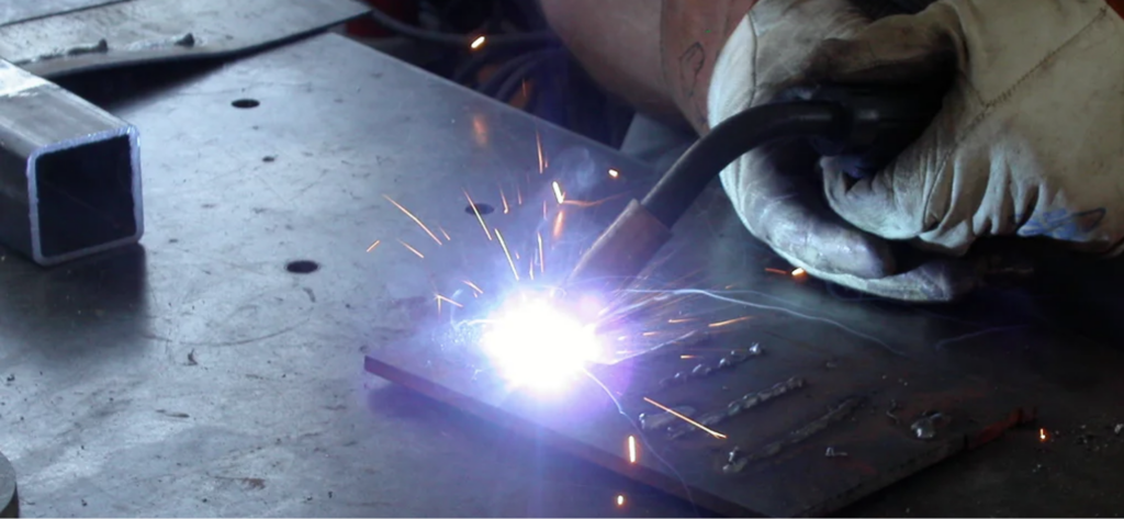 An example of an application of mig welding