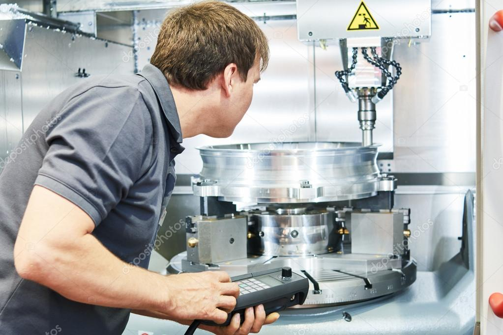 Skilled technician performing secondary operations like polishing and coating to refine cnc machined parts