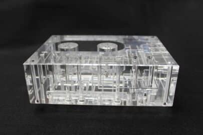 Transparent PMMA finish part 6