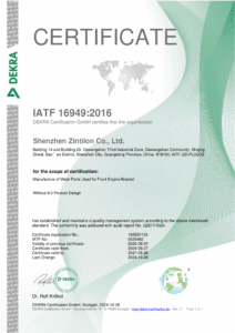 certificat IATF16949:2016