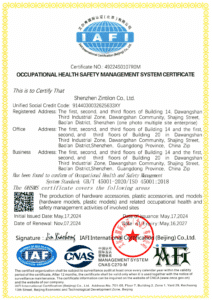 certificat ISO45001:2018